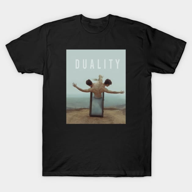 Duality text T-Shirt by RoscoAdrian